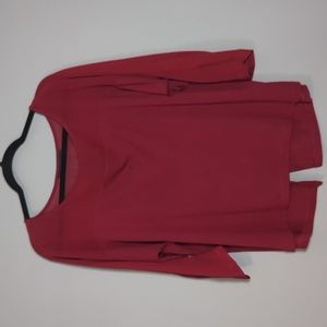 The Limited Button Back Blouse Dark Red XL